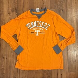 Pro Edge Orange & Gray Long Sleeve University of Tennessee Volunteers Tee Shirt